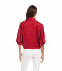 Karen Kane - Flare Sleeve Tie-Front Top