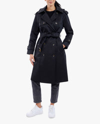 London Fog - Double Breasted Raglan Trench Coat