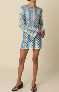 Olivaceous - Phoenix Long Sleeve Crochet Cover Up