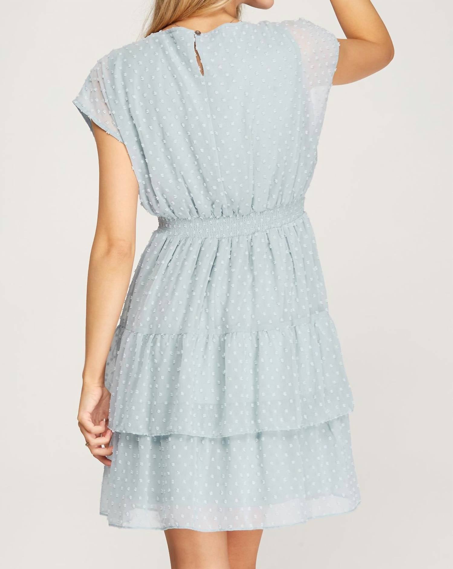 Swiss Dot Tiered Dress