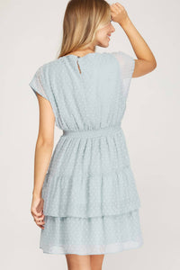 Swiss Dot Tiered Dress