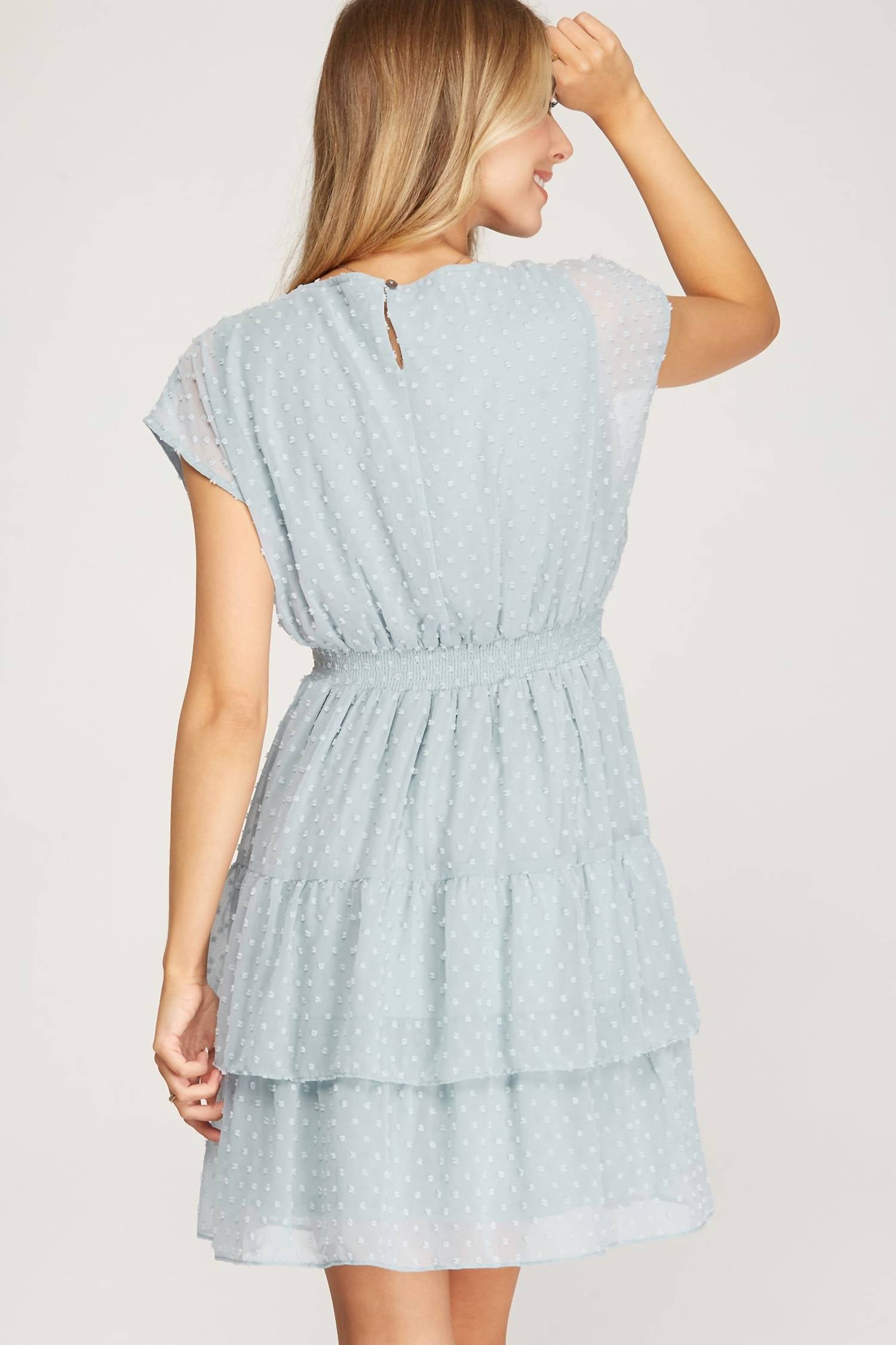 Swiss Dot Tiered Dress