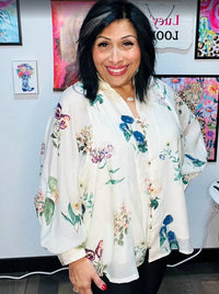 Entro - After Hours Floral Top