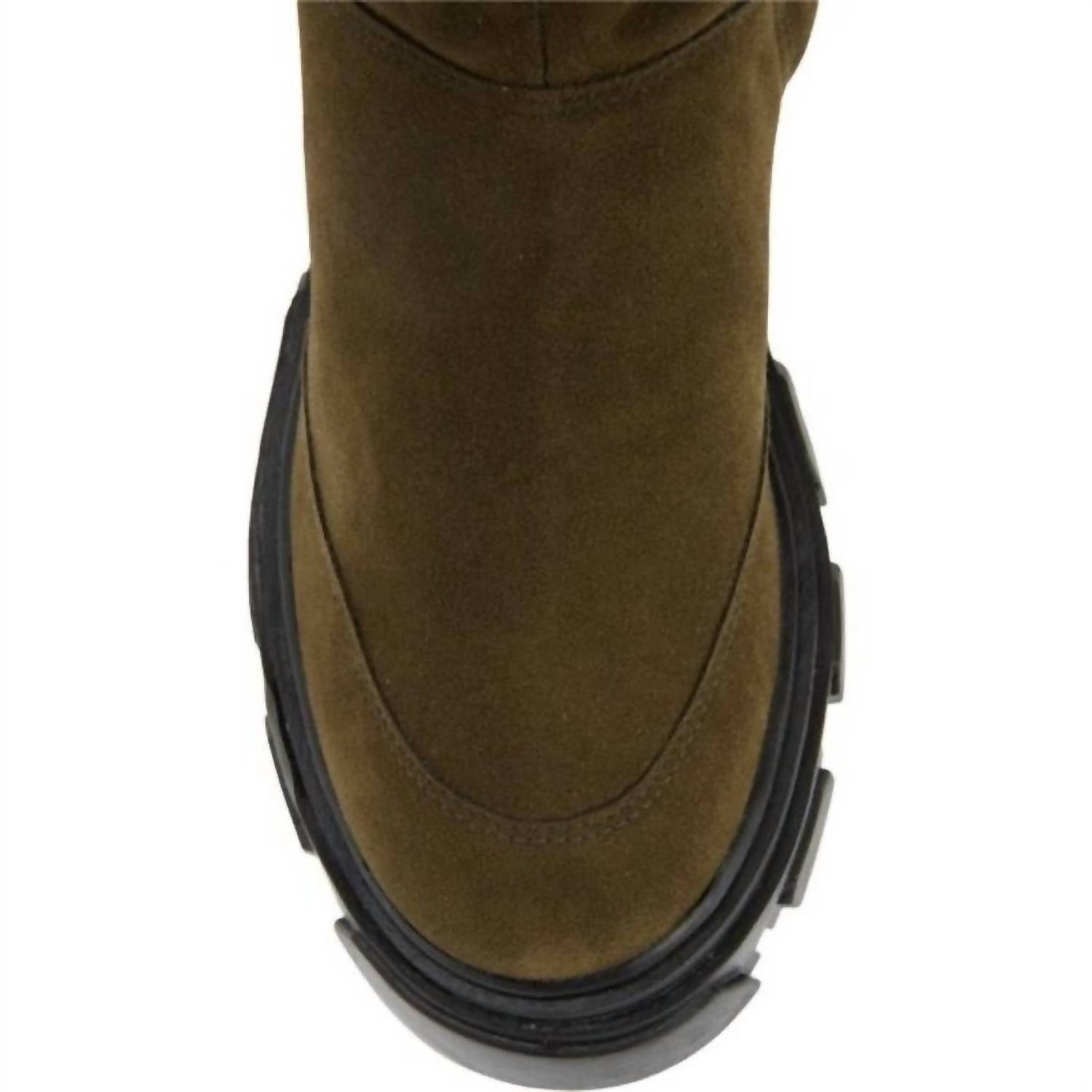 Farm Rio - Women's Embroidered Suede Tall Knee High Lug Sole Boots