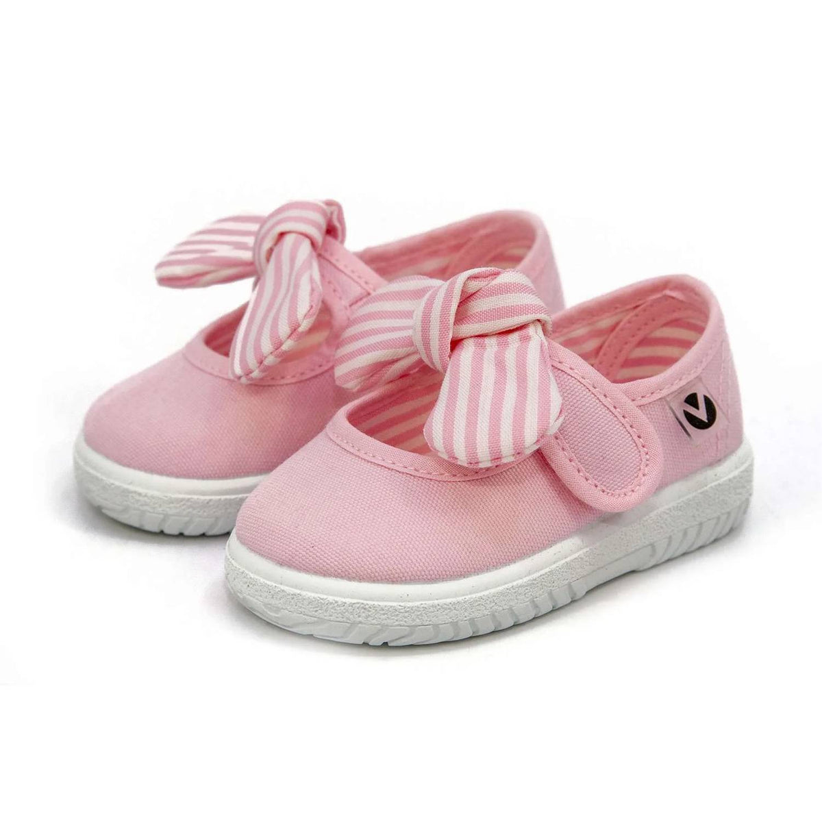 Victoria - Girls' Slip On Canvas Bow Shoes