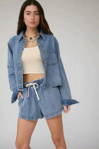 Blu Pepper - Karla Boxy Shirt Jacket