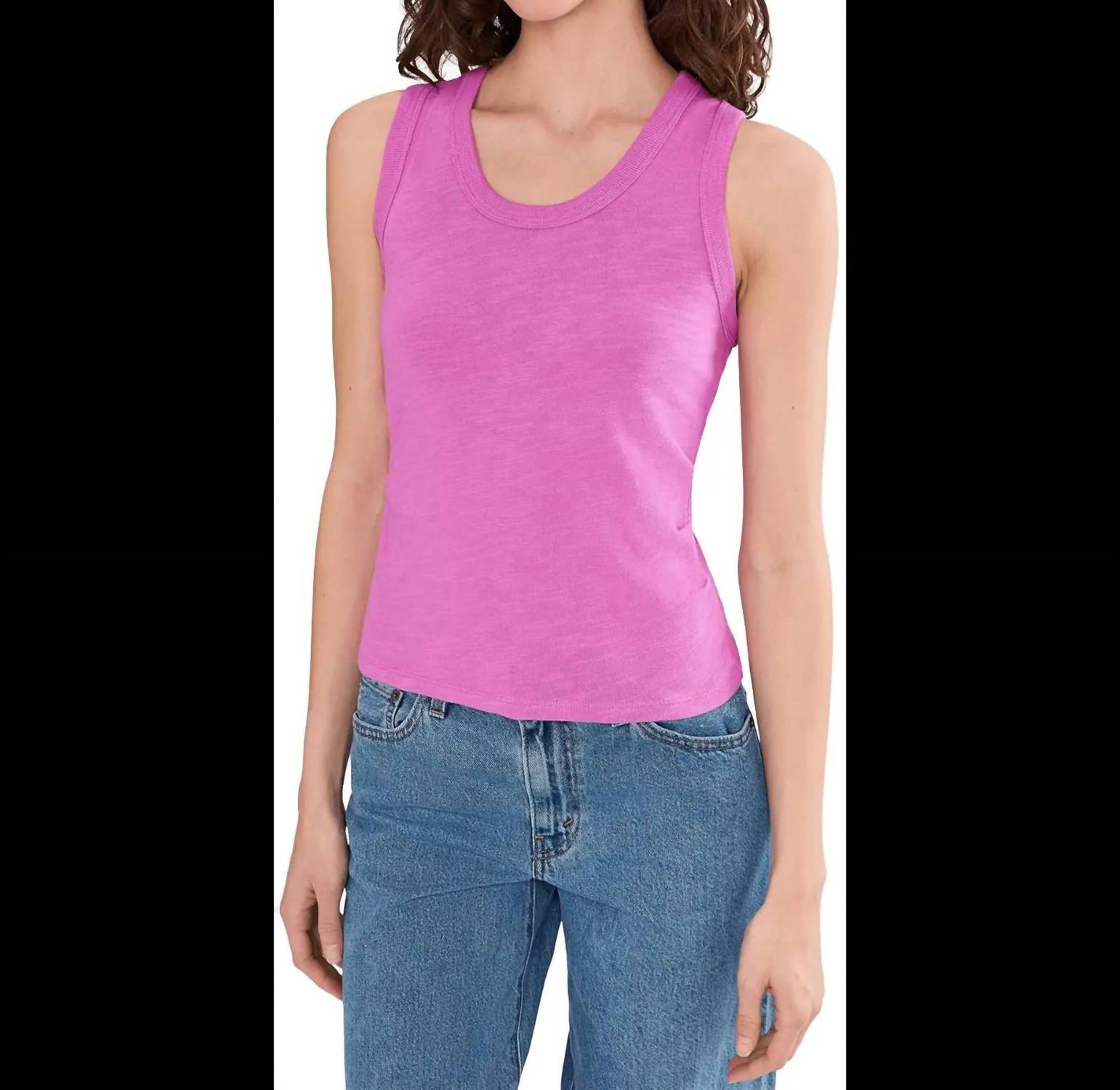 Lilla P Vintage Side Pleat Tank in crocus - women's tank top