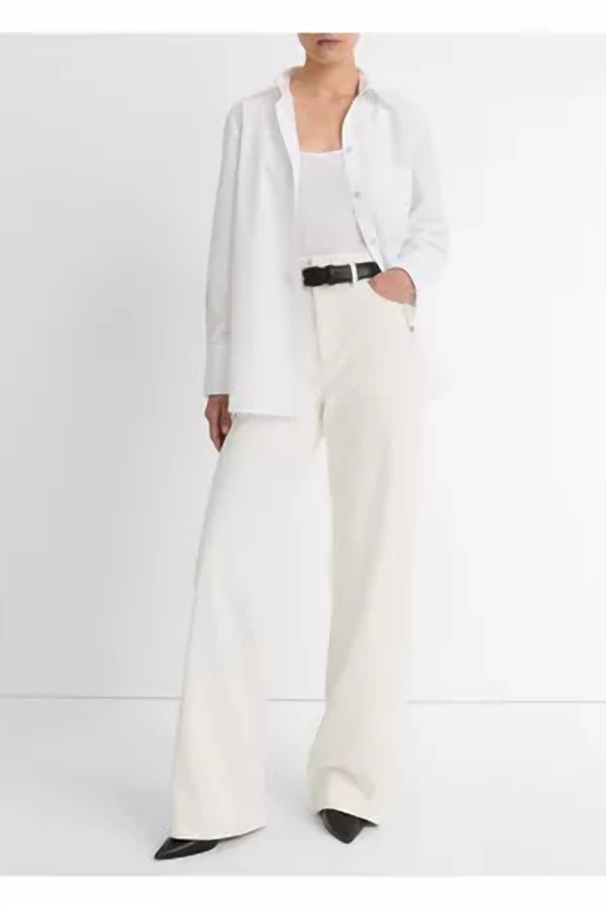 Vince - MID-RISE DOUBLE WAISTBAND PANT