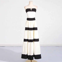 Productseeker Black and White Strapless Dress - women's dress - view 5