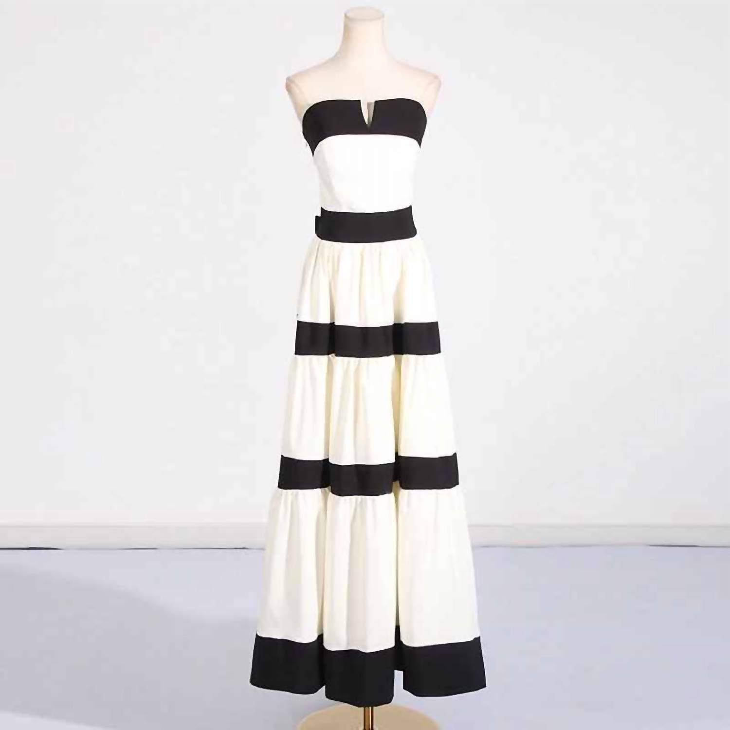 Productseeker Black and White Strapless Dress - women's dress - view 5