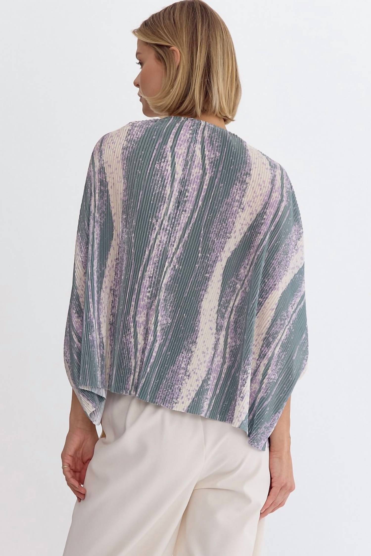Entro - Stream Wave Wide Leg Pant Set