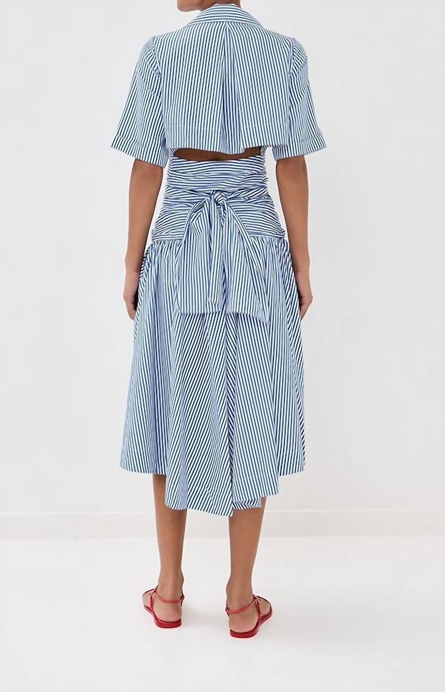 Rosie Assoulin - Tie Shirt Midi Dress