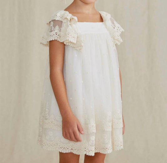 Mayoral - Girl's Embroidered Tulle Dress
