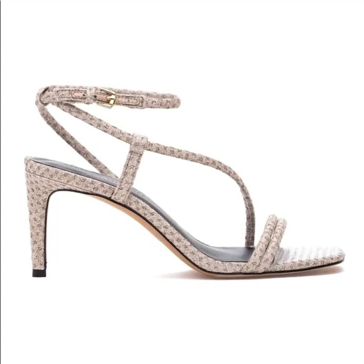 Rebecca Minkoff - Women's Nanine Sparkle Mesh Ankle Strap Heels