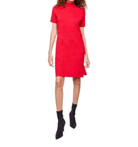 Charlie B - Short-Sleeve Mock Neck Sweater Dress