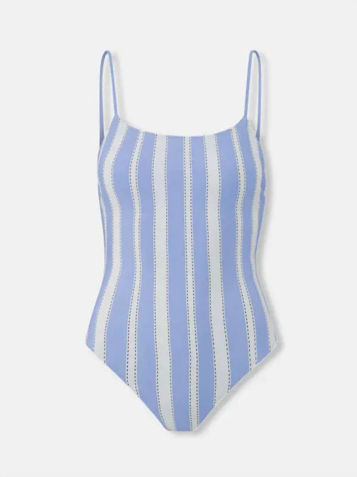 LEMLEM Elene One Piece Swimsuit in sky debre - women's swimwear - view 4