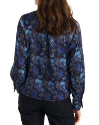 ALLISON NEW YORK Samantha Blouse in midnight floral - women's blouse - alternate view
