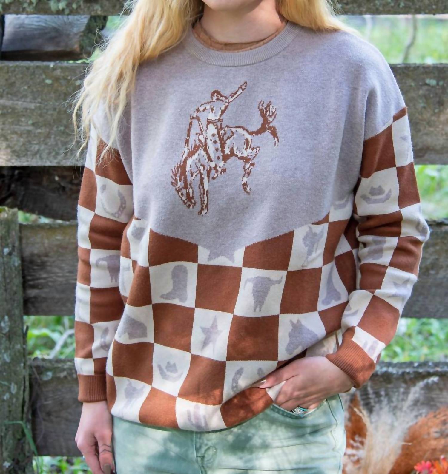 2Flyco - Wild Checkmate Sweater