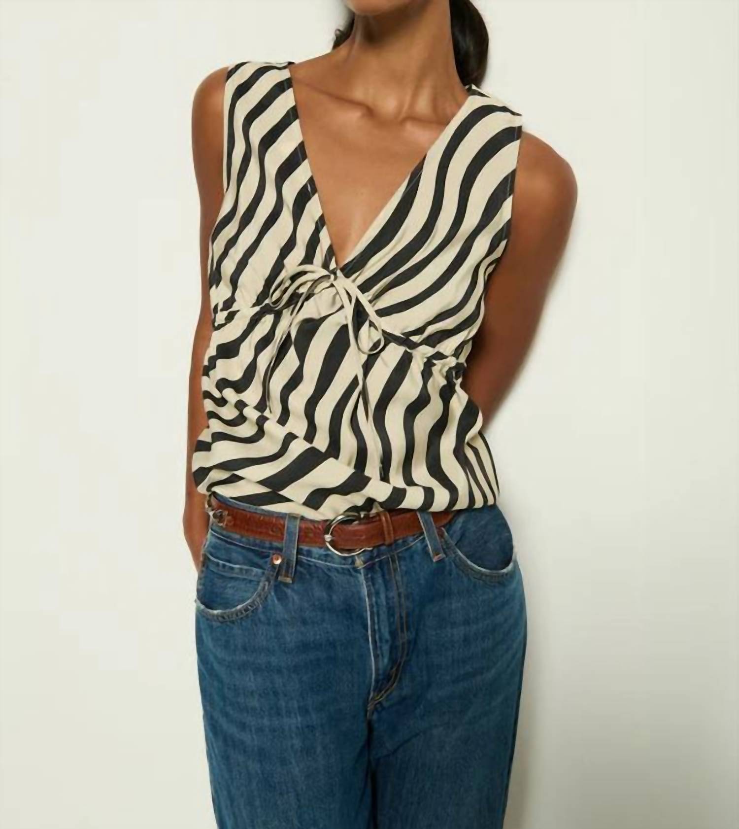 Nation LTD Bisbe Tank Top in swirl print - women's tank top