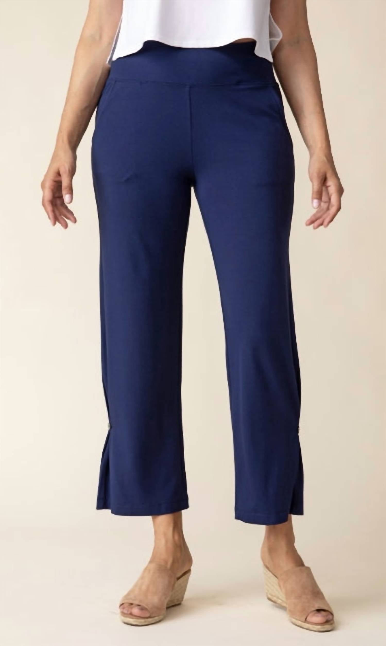 habitat Core Travel Side Pleat Pant - Plus in navy - women's pants