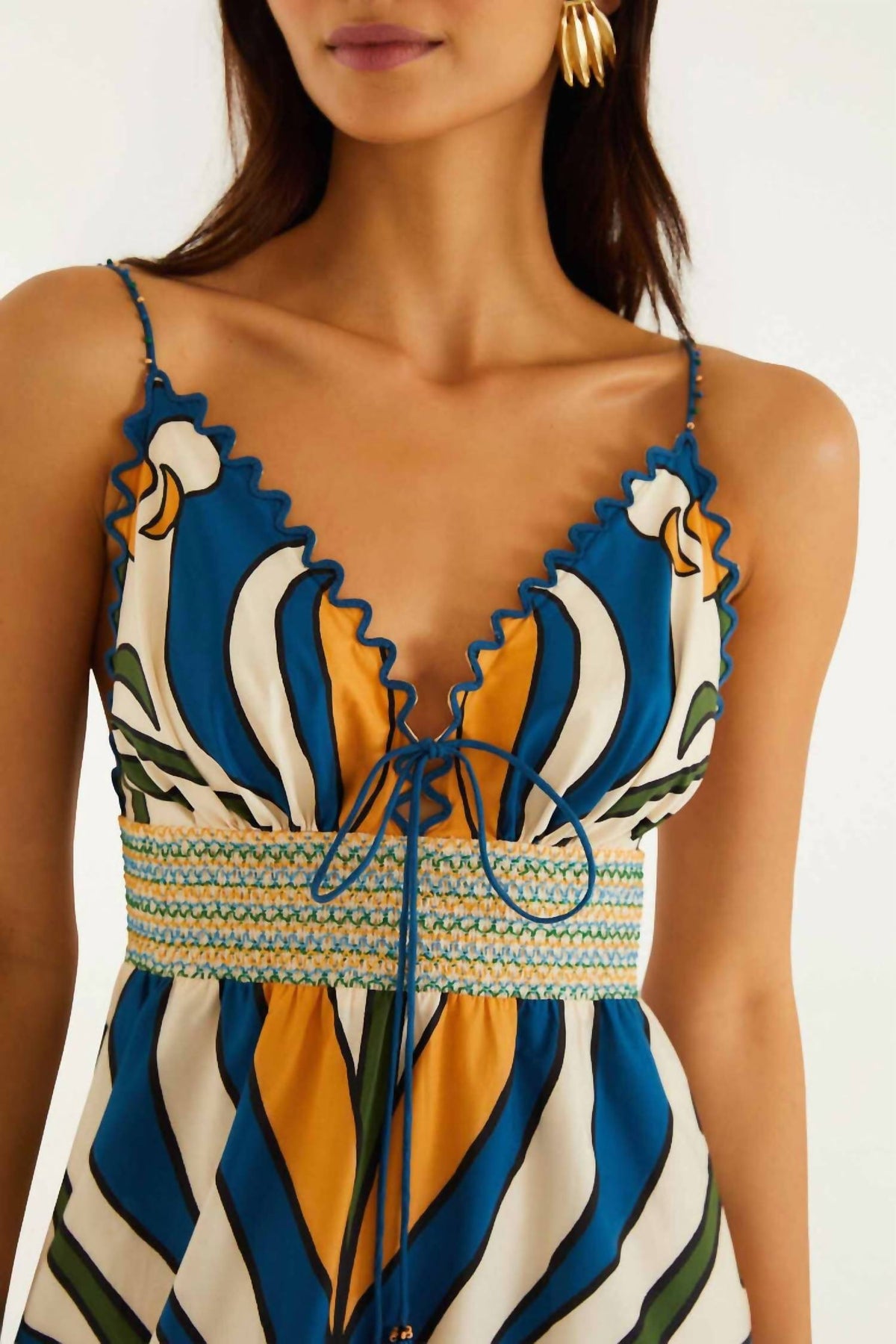Farm Rio - TROPICAL GRAPHIC SLEEVELESS MAXI DRESS