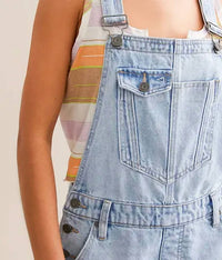 Hidden - Denim Overall Shorts