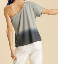 Umgee - One Shoulder Ombre Top