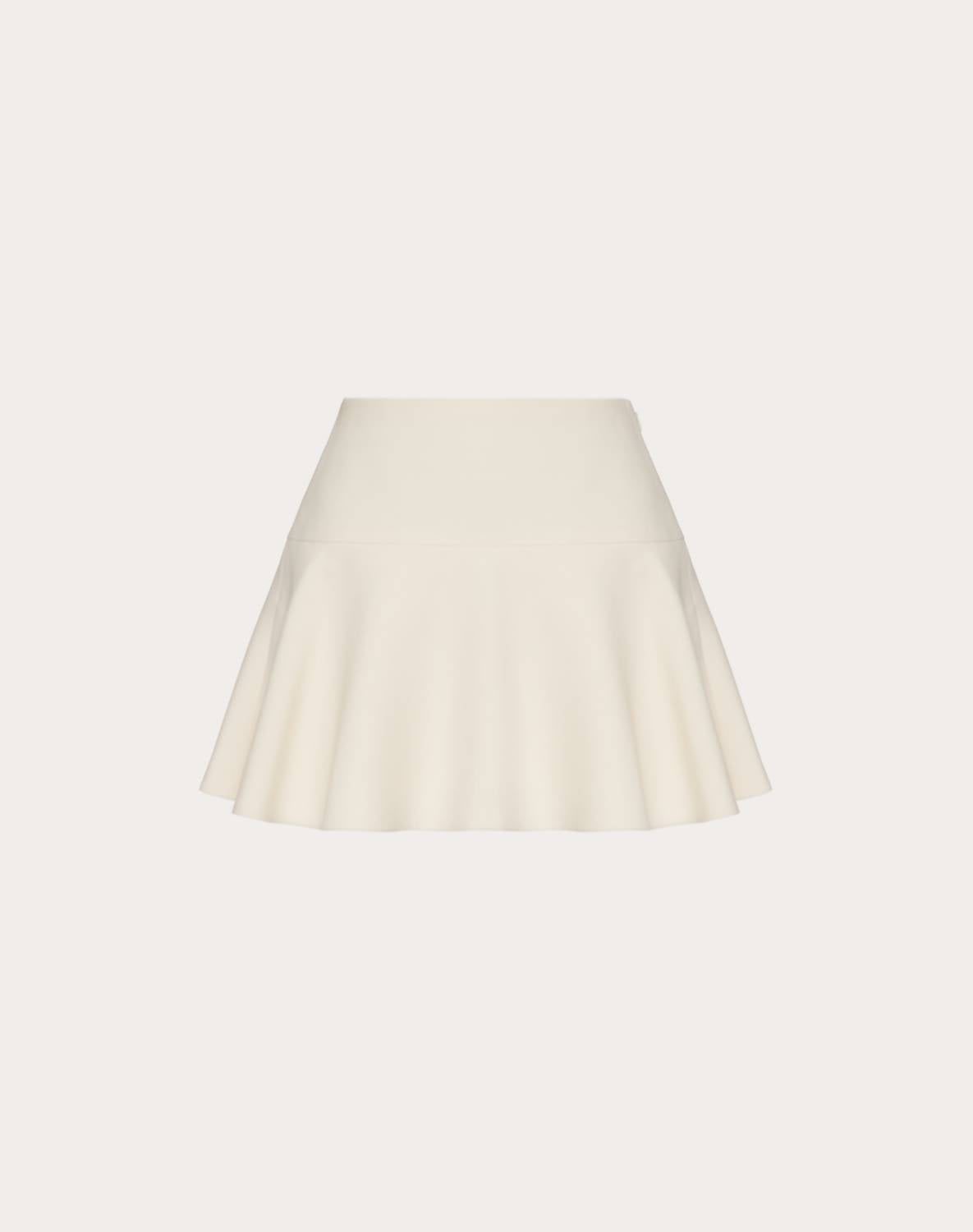 Valentino - Wool Silk Blend Crepe Skort