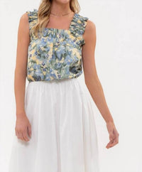 Mine And E&M - Daisy Water Color Tank Top