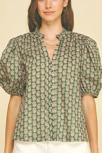 Pinch - Garden Party V-neck Top