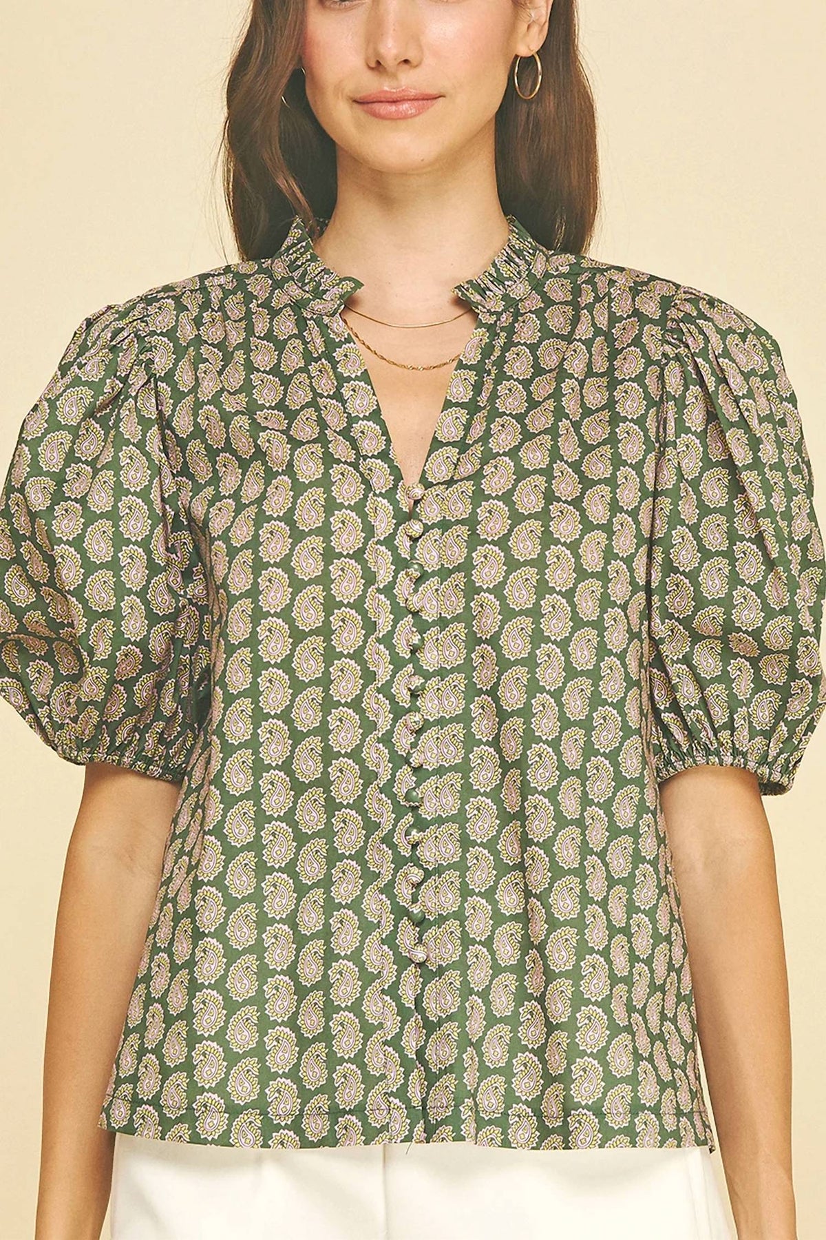 Pinch - Garden Party V-neck Top