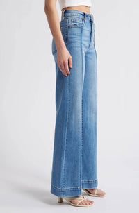 HIDDEN High Waist Flare Jeans in pintucks - women's jeans - alternate view