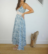 NIBI MTK Isabella Dress in teal bird - women's dress - view 5