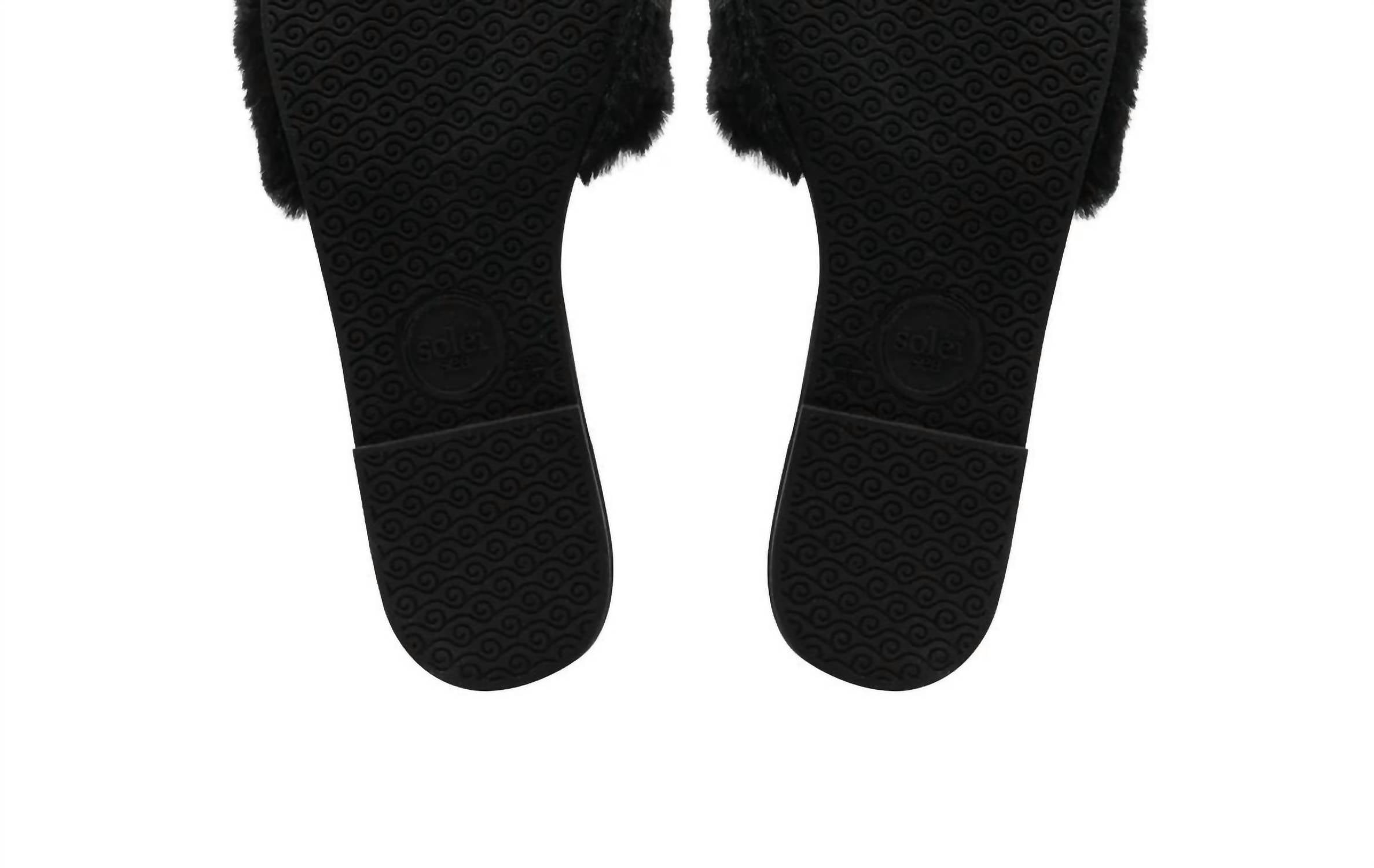 Solei Sea - Women Ziela Fur Strap Slide