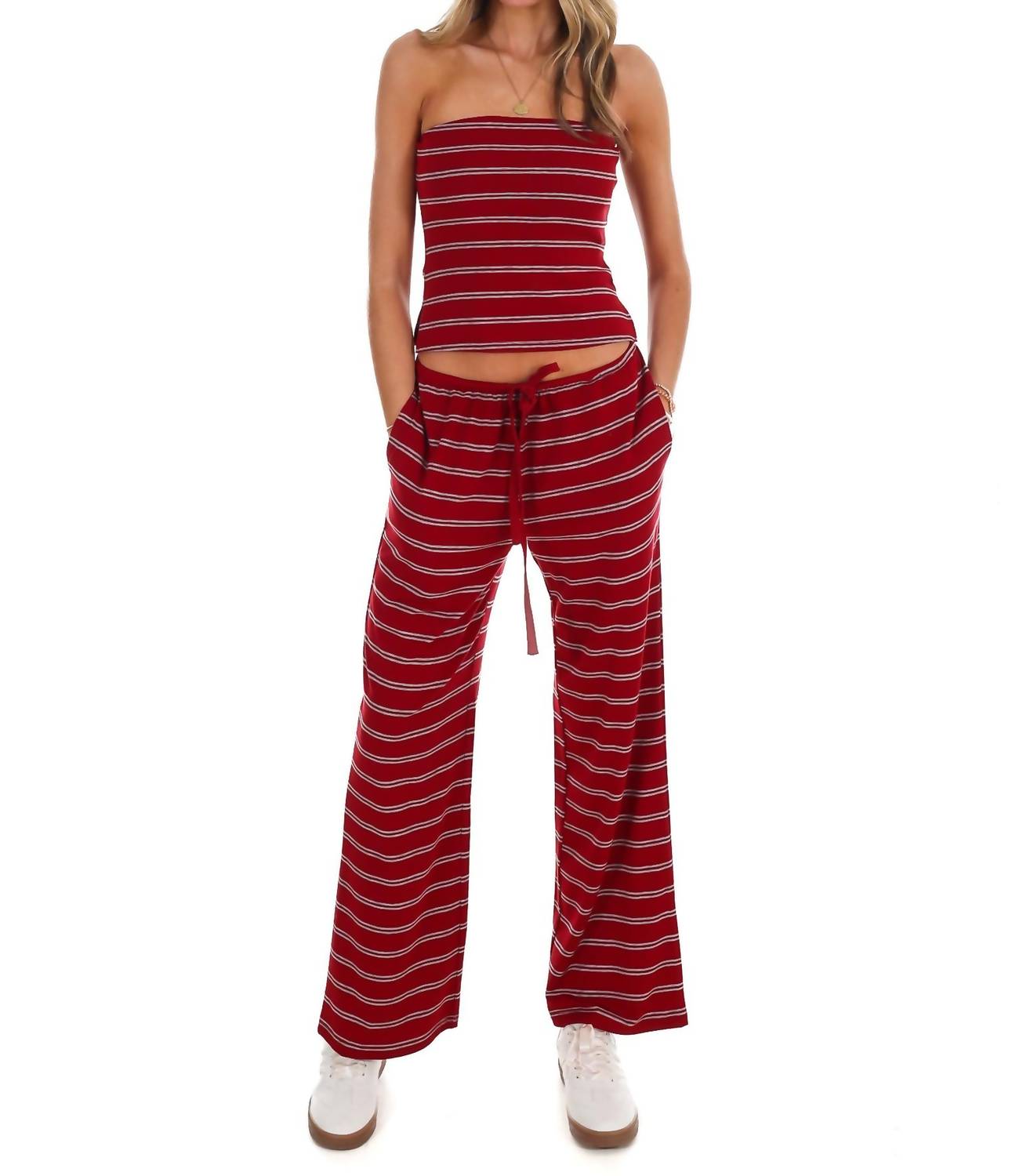 Le Lis - Along The Lines Stripe Two Piece Set