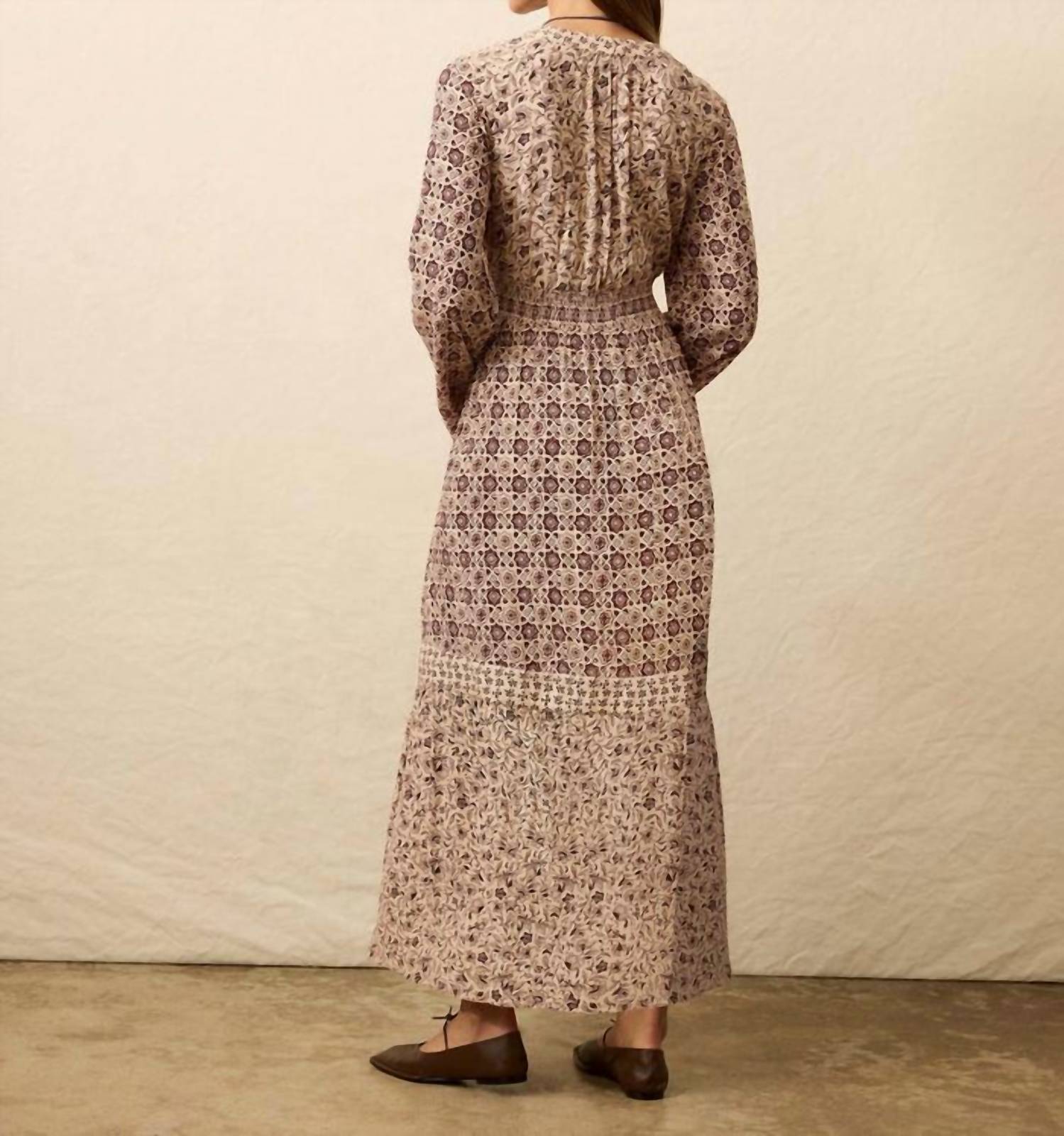Faherty - Dakota Mixed Print Maxi Dress