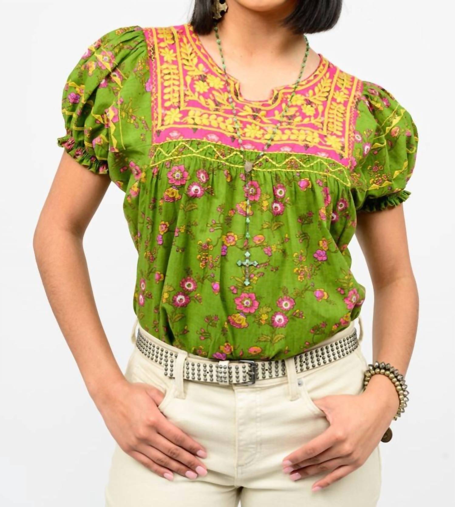 Sister Mary - Patsy Embroidered Top