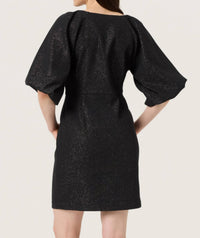 Soaked In Luxury - Slcahlina Metallic V-neck Mini Dress
