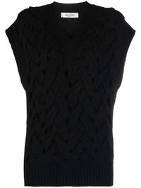 Valentino - Open-knit Wool-blend Vest