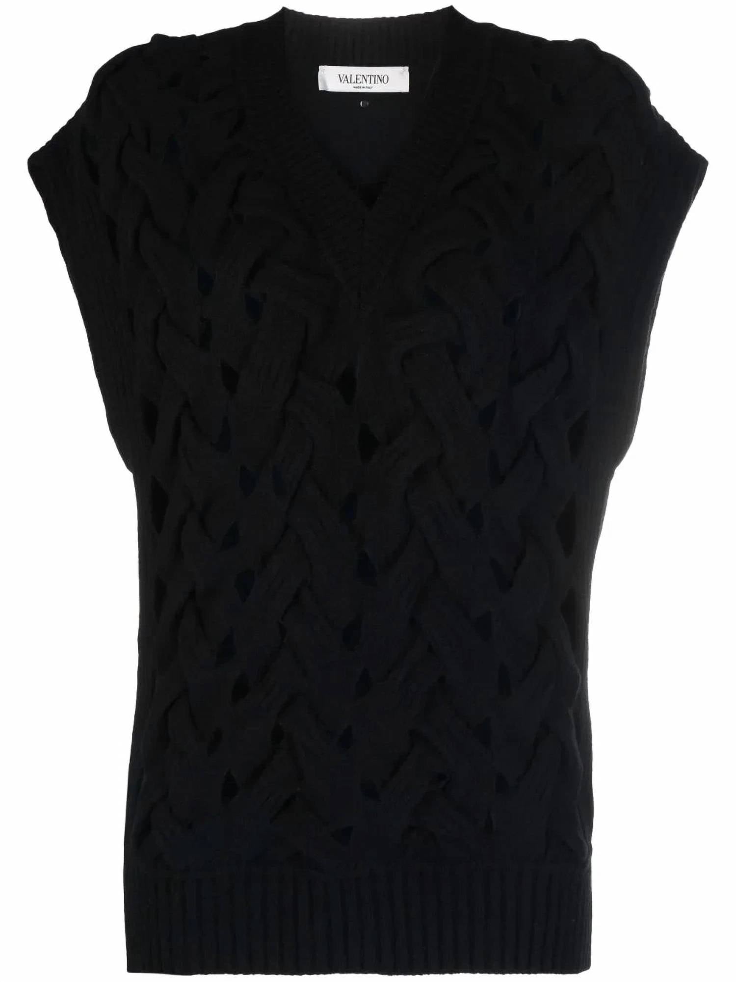 Valentino - Open-knit Wool-blend Vest