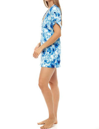 Jordan Taylor - Dolman Sleeve V Neck Tie Dye Tunic