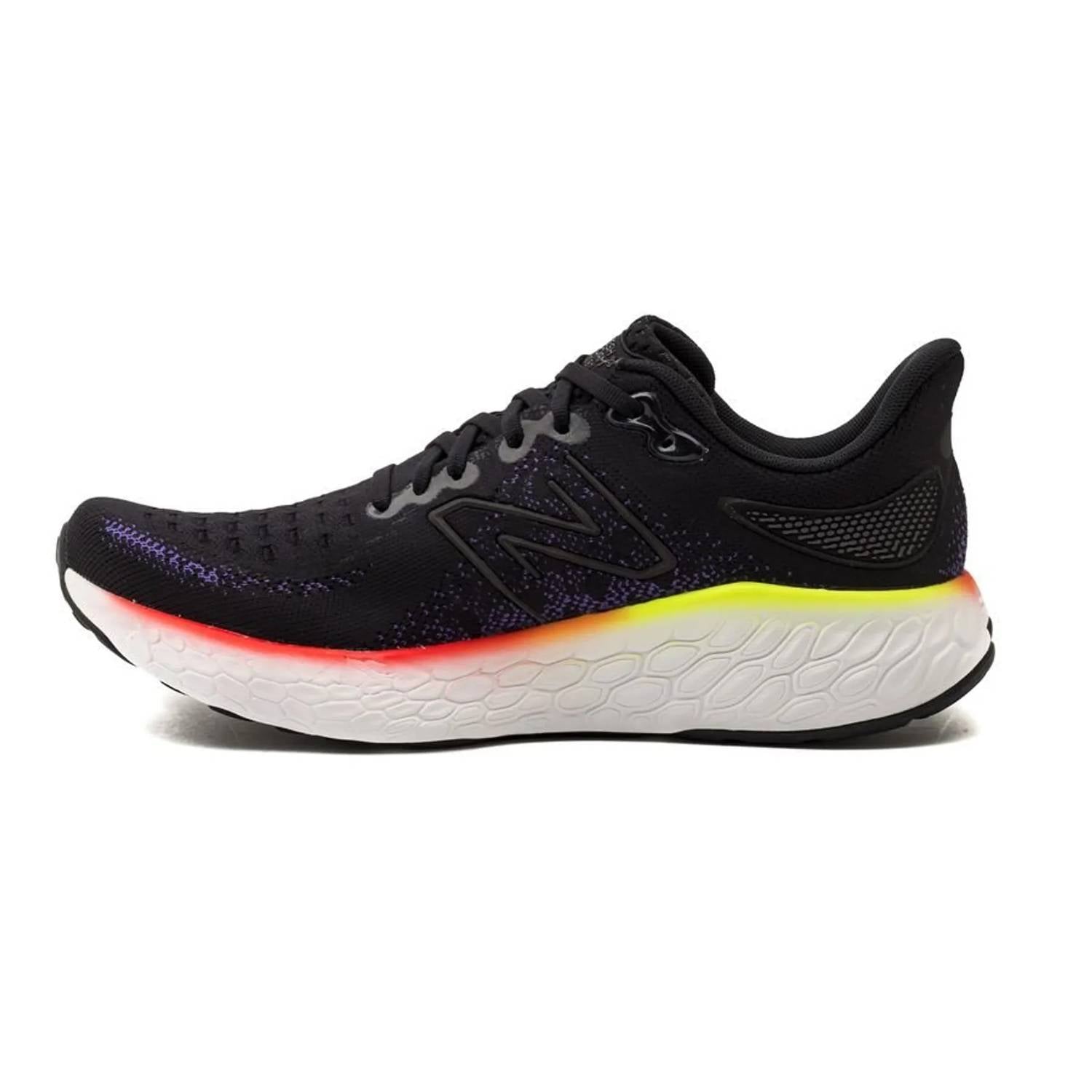 New Balance Men's Fresh Foam X 1080 V12 Shoe in black pixel green - men's shoe - alternate view