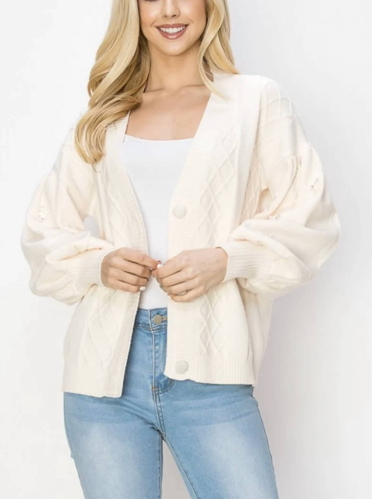 Joh - Sabia Sweater Cardigan With Sequins Sparkles