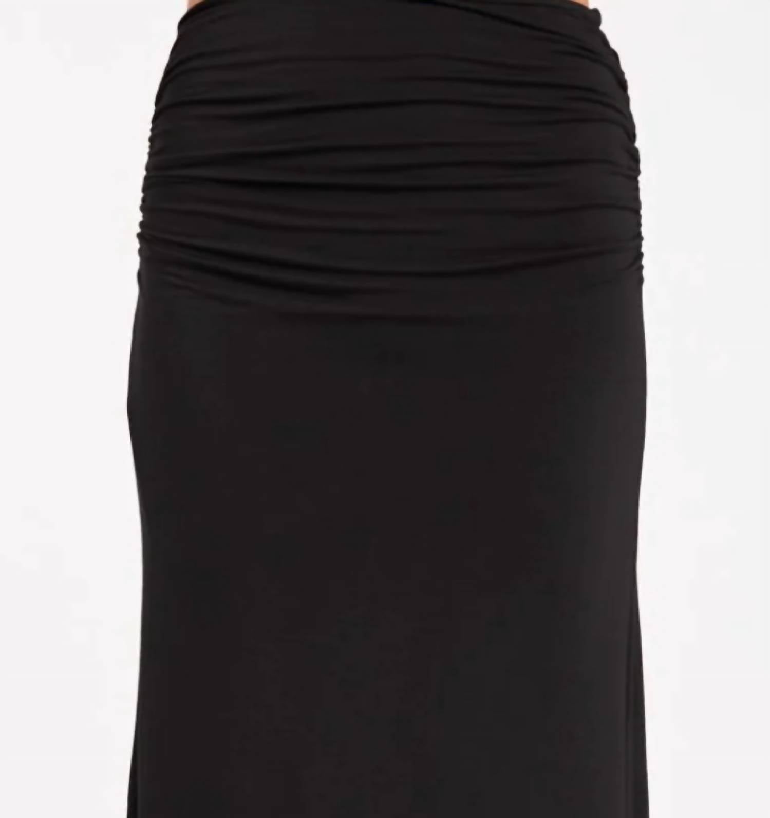 LAmade Nonna Maxi Skirt in black - women's skirt - detail view