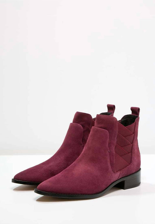 Rebecca Minkoff - Suede Leather Pointed Toe Ankle Boots
