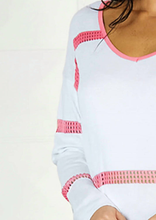 Angel Apparel - Long Sleeve V-neck Top