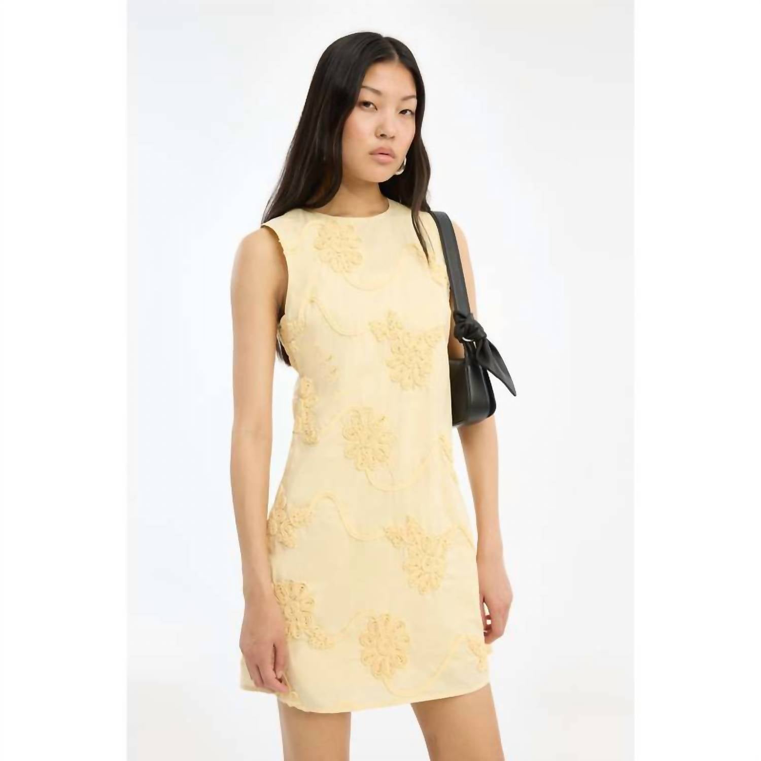 Rotate - Women's Flower Mini Flared Dress