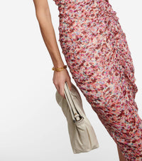 Marant Etoile Falone Dress in rasberry ecru - women's dress - alternate view