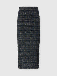 Missoni - Sequin Embellished Metallic Tweed Midi Skirt