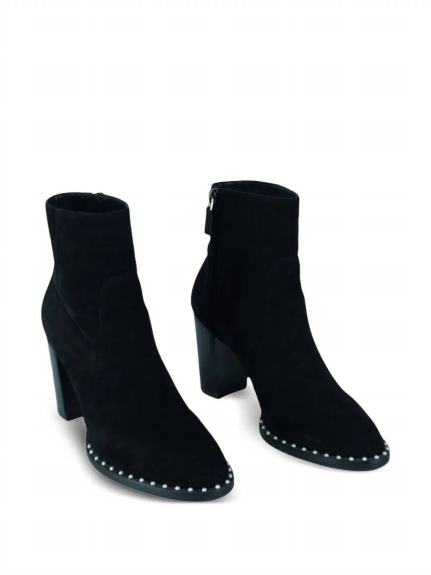 Stuart Weitzman - Women's Kailee Pearl Suede Ankle Bootie
